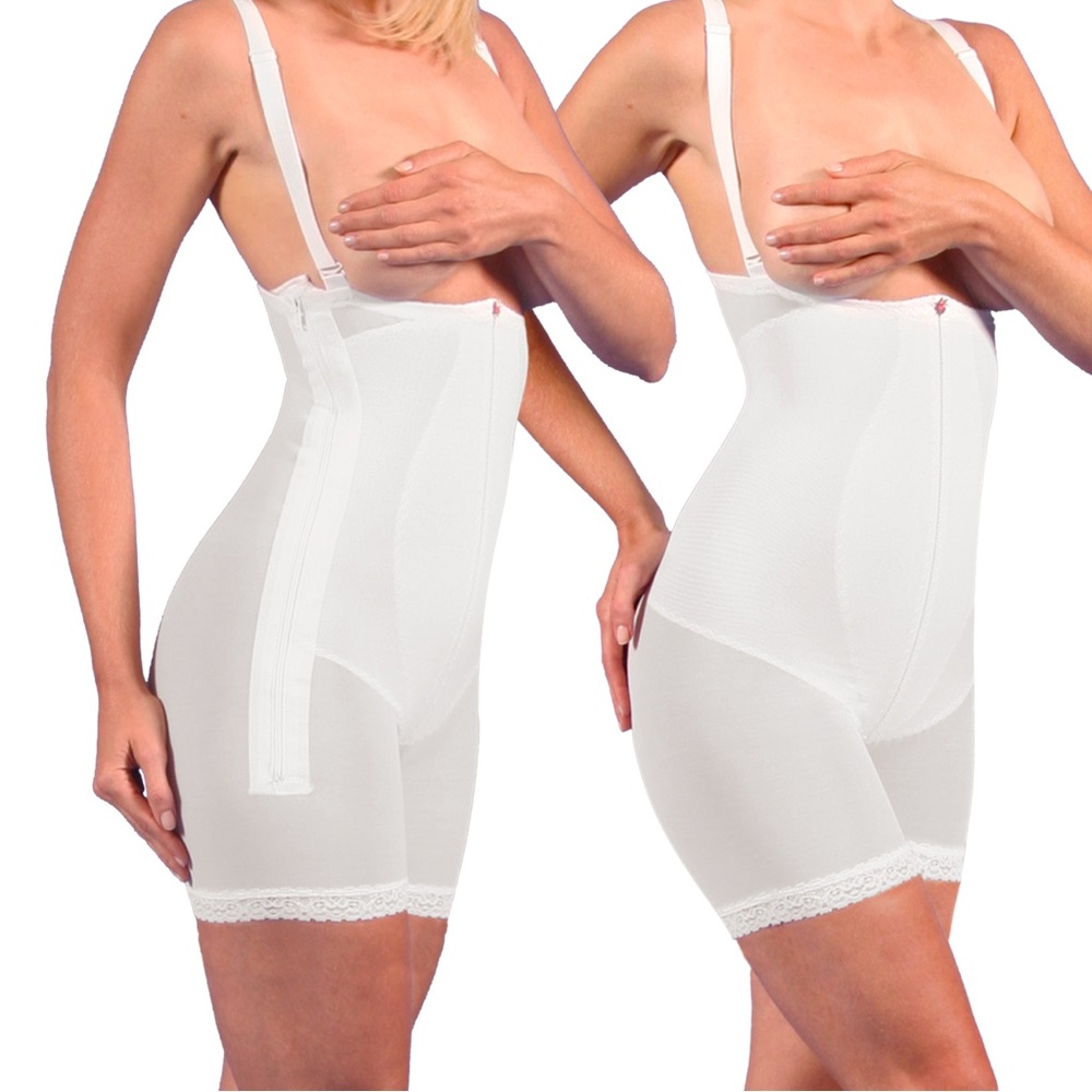 Design Veronique #850/ Tan| Medical Compression Girdle w/ 2 Side Zippers - 3XL